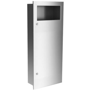 Wnękowy kosz o poj. 45,4 l, SIMPLICITY, STAL MATOWA