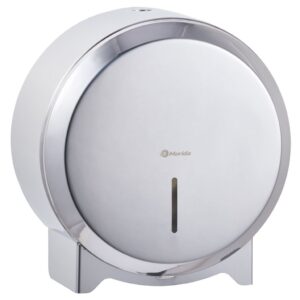 Pojemnik na papier toaletowy MERIDA STELLA MINI, śr. papieru do 19 cm, STAL POLEROWANA