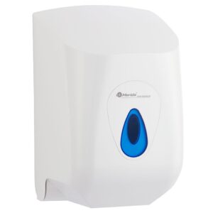 Pojemnik na ręczniki papierowe w rolach MERIDA TOP MAXI, z tworzywa ABS, okienko NIEBIESKIE