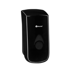 Dozownik mydła w płynie MERIDA COMO pojemność zbiornika 800 ml, z tworzywa ABS, czarny