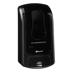 Bezdotykowy automatyczny dozownik płynu dezynfekcyjnego w sprayu na jednorazowe wkłady 1000 ml MERIDA ONE czarny