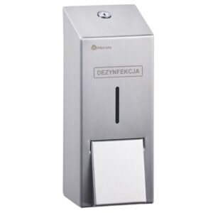 Dozownik żelu lub płynu dezynfekcyjnego na jednorazowe wkłady 1000 ml MERIDA STELLA stal matowa