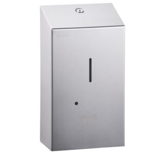 Bezdotykowy automatyczny dozownik mydła w pianie MERIDA STELLA AUTOMATIC na jednorazowe wkłady z mydłem w pianie, w tym z mydłem dezynfekującym, stal matowa