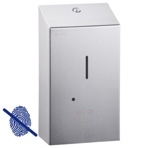 Bezdotykowy automatyczny dozownik mydła w pianie MERIDA STELLA Anti-FingerPrint na wkłady z mydłem ONE, stal matowa z powłoką AFP