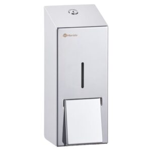 Dozownik mydła w płynie MERIDA STELLA MAXI pojemność zbiornika 800 ml, stal polerowana