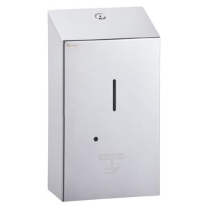 Bezdotykowy automatyczny dozownik mydła w pianie, na jednorazowe wkłady z mydłem w pianie, w tym z mydłem dezynfekującym MERIDA STELLA AUTOMATIC, stal polerowana