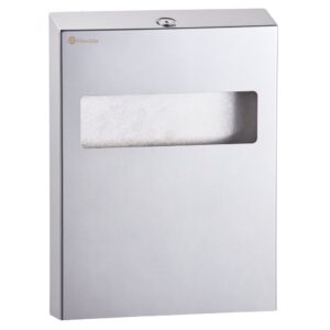 Pojemnik na podkładki na deskę sedesową MERIDA STELLA, wkład - 100 szt. podkł. STAL POLEROWANA