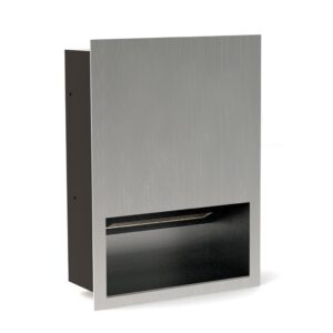 Wnękowy pojemnik na ręczniki papierowe, stal matowa