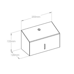 Pojemnik na ręczniki pojedyncze MERIDA STELLA MINI, STAL MATOWA
