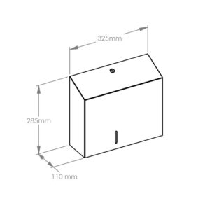 Pojemnik na papier toaletowy MERIDA STELLA DUO z uchwytem na resztkę rolki papieru, STAL MATOWA