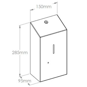 Bezdotykowy automatyczny dozownik mydła w płynie MERIDA STELLA AUTOMATIC pojemność zbiornika 1000 ml, stal matowa