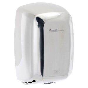 Elektryczna suszarka do rąk MACHFLOW - obudowa metalowa, STAL POLEROWANA