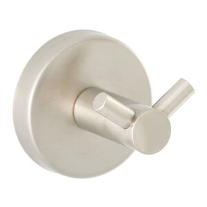 Wieszak z mosiądzu chromowanego podwójny, ŚLIMAK, MATOWY