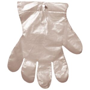 RĘKAWICE JEDNORAZOWE FOLIOWE, ZSZYTE, 100 SZT.