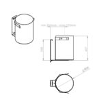 Kosz podblatowy regulowany 30 l