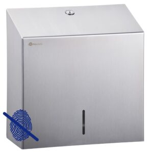 Pojemnik na ręczniki papierowe MERIDA STELLA Anti-FingerPrint MAXI stal matowa z powłoką AFP