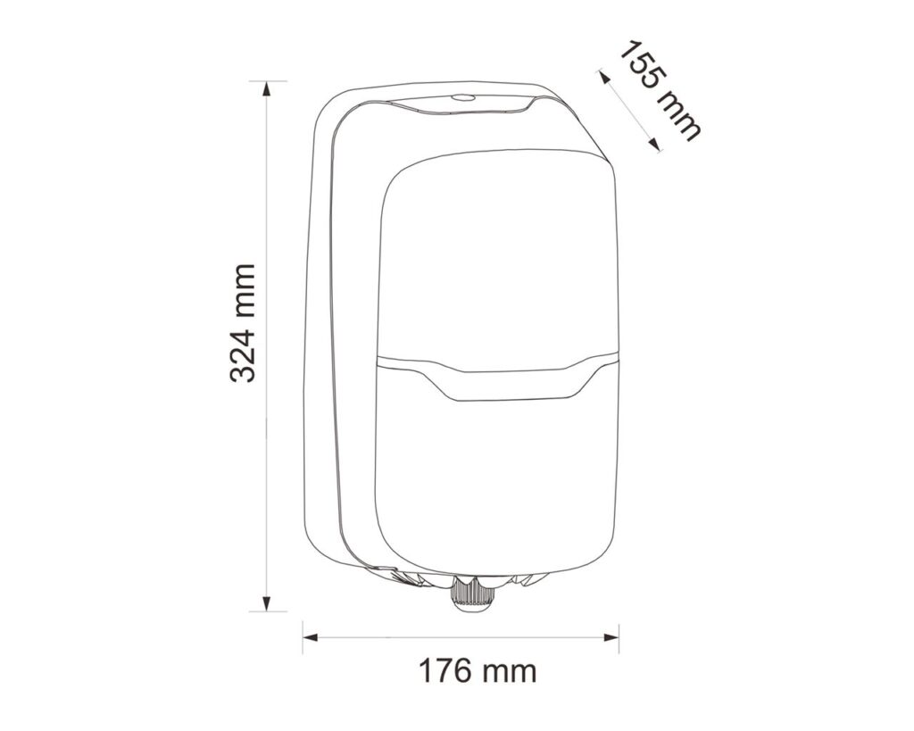 MERIDA HARMONY CENTER PULL pojemnik na papier toaletowy i ręczniki papierowe w roli