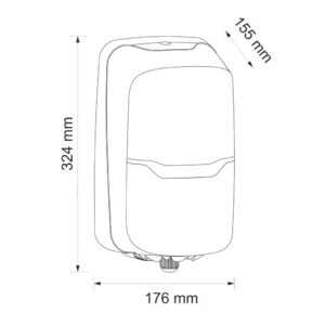 MERIDA HARMONY CENTER PULL pojemnik na papier toaletowy i ręczniki papierowe w roli