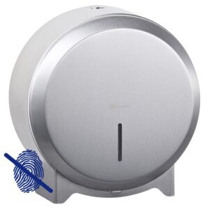 Pojemnik na papier toaletowy MERIDA STELLA Anti-FingerPrint MINI, śr. papieru do 19 cm, stal matowa z powłoką AFP