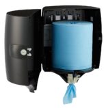 Pojemnik na ręczniki w rolach w systemie listkowym MERIDA ONE, czarny