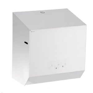 Mechaniczny podajnik ręczników papierowych w rolach MERIDA STELLA MAXI, stal polerowana