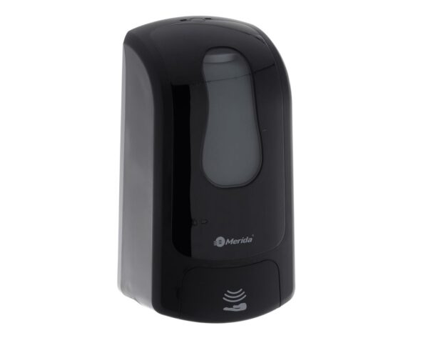 Stojak do dezynfekcji rąk blatowy z automatycznym bezdotykowym dozownikiem MERIDA ONE czarny Stojak do dezynfekcji rąk blatowy z automatycznym bezdotykowym dozownikiem MERIDA ONE czarny