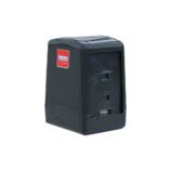 Pojemnik na serwetki gastronomiczne, czarny, tworzywo sztuczne, stołowy mały, obustronne dozowanie