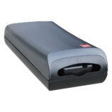 Pojemnik na serwetki gastronomiczne, czarny, tworzywo sztuczne, nablatowy lub naścienny