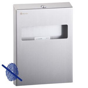 Pojemnik na podkładki na deskę sedesową MERIDA STELLA Anti-FingerPrint stal matowa z powłoką AFP