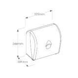 Mechaniczny podajnik ręczników papierowych w rolach MERIDA COMO AUTOMATIC, BIAŁY