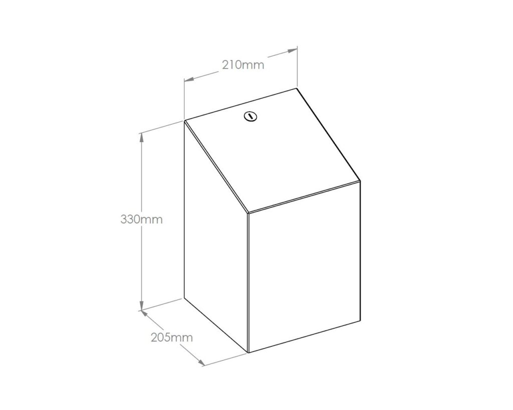 Pojemnik na ręczniki w rolach MERIDA STELLA MAXI max. średnica papieru 22 cm, STAL MATOWA