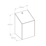 Pojemnik na ręczniki w rolach MERIDA STELLA MAXI max. średnica papieru 22 cm, STAL MATOWA