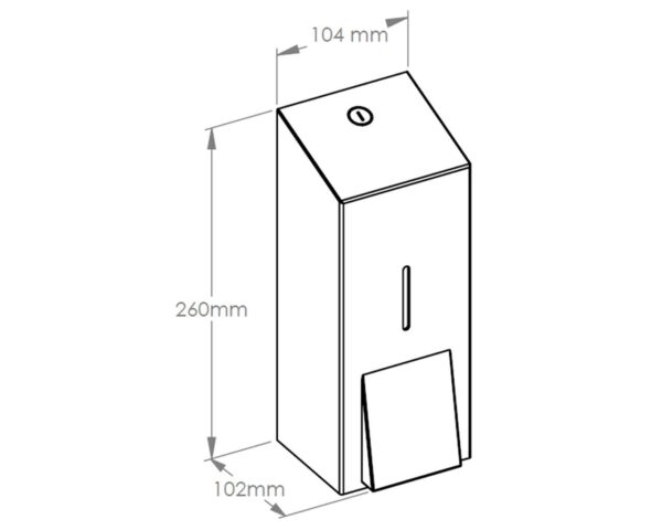 Dozownik mydła w pianie MERIDA STELLA MAXI, na jednorazowe wkłady z pompką spieniającą, STAL MATOWA Dozownik mydła w pianie MERIDA STELLA MAXI, na jednorazowe wkłady z pompką spieniającą, STAL MATOWA