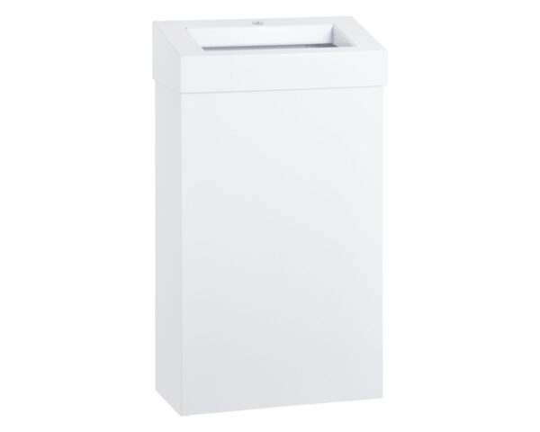 Kosz na odpady otwarty MERIDA STELLA MINI, poj. 27 l, metalowy, biały Kosz na odpady otwarty MERIDA STELLA MINI, poj. 27 l, metalowy, biały