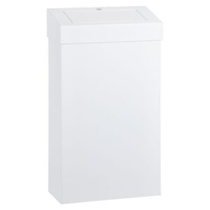 Kosz z uchylną pokrywą MERIDA STELLA, poj. 27 l, biały
