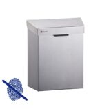 Kosz do damskich toalet MERIDA STELLA Anti-FingerPrint, 4,5 l, stal matowa z powłoką AFP