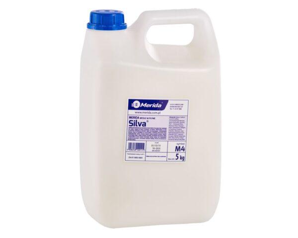 Mydło w płynie MERIDA SILVA białe, wysokiej jakości, pielęgnacyjne, kanister 5 kg Mydło w płynie MERIDA SILVA białe, wysokiej jakości, pielęgnacyjne, kanister 5 kg