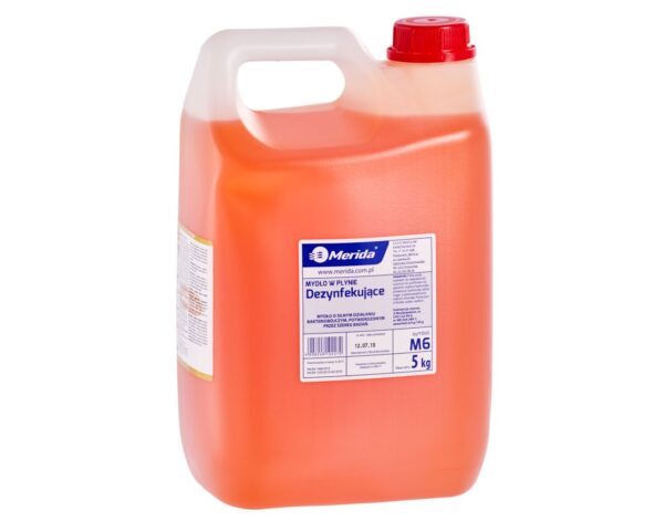 Mydło w płynie DEZYNFEKUJĄCE, kanister 5 kg, zapach grejpfrutowy Mydło w płynie DEZYNFEKUJĄCE, kanister 5 kg, zapach grejpfrutowy