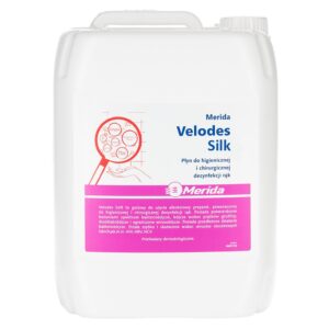 Płyn dezynfekcyjny MERIDA VELODES SILK do chirurgicznej i higiencznej dezynfekcji rąk, kanister 5 l
