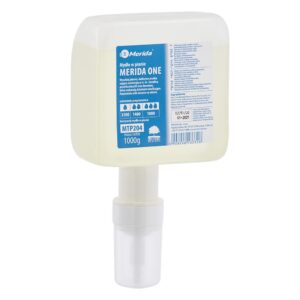 Mydło w pianie MERIDA ONE SENSITIVE, jednorazowy wkład z pompką spieniającą do dozowników automatycznych, 1000 g, zapach perfum
