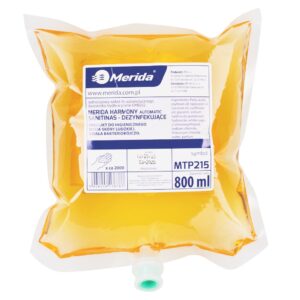 Mydło w pianie MERIDA HARMONY AUTOMATIC SANITINAS DEZYNFEKUJĄCE, jednorazowy wkład 800 ml, zapach grejpfrutowy