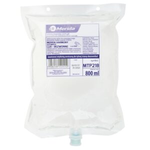Mydło w pianie MERIDA HARMONY AUTOMATIC LUX BEZWONNE, jednorazowy wkład 800 ml, bez zapachu