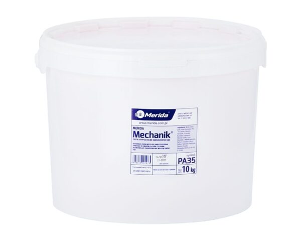 Pasta do mycia silnie zabrudzonych rąk MERIDA MECHANIK, wiadro 10 kg Pasta do mycia silnie zabrudzonych rąk MERIDA MECHANIK, wiadro 10 kg