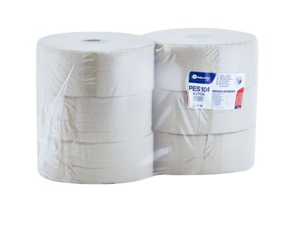 Papier toaletowy MERIDA ECONOMY, SZARY średnica 23 cm, długość 230 m, jednowarstwowy, zgrzewka 6 szt. Papier toaletowy MERIDA ECONOMY, SZARY średnica 23 cm, długość 230 m, jednowarstwowy, zgrzewka 6 szt.