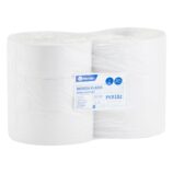 Papier toaletowy MERIDA KLASIK, BIAŁY średnica 23 cm, długość 340 m, jednowarstwowy, zgrzewka 6 szt.