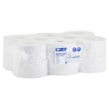Papier toaletowy MERIDA KLASIK, BIAŁY średnica 19 cm, długość 220 m, jednowarstwowy, zgrzewka 12 szt.