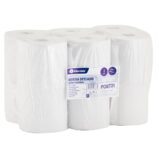 Papier toaletowy MERIDA OPTIMUM, biały, 14 cm, opakowanie 12 szt., śr. 14 cm, dł. 80 m, 2-warstwowy