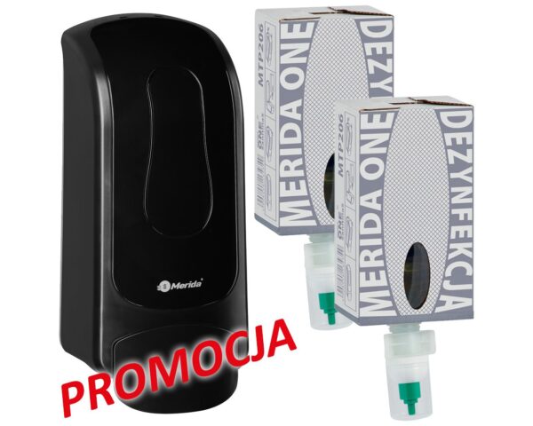 Dozownik mydła w pianie MERIDA ONE i 2 wkłady z mydłem MERIDA ONE SANITINAS DEZYNFEKCYJNYM Dozownik mydła w pianie MERIDA ONE i 2 wkłady z mydłem MERIDA ONE SANITINAS DEZYNFEKCYJNYM