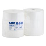 Papier toaletowy MERIDA TOP, BIAŁY, średnica 23 cm, długość 245 m, dwuwarstwowy, zgrzewka 6 szt.