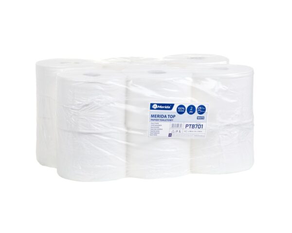 Papier toaletowy TOP BIAŁY 900, średnica 18,1 cm, długość 180 m, dwuwarstwowy, opakowanie 12 szt. Papier toaletowy TOP BIAŁY 900, średnica 18,1 cm, długość 180 m, dwuwarstwowy, opakowanie 12 szt.